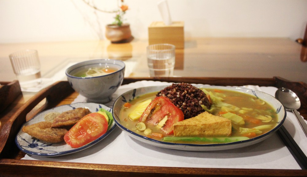 Vegan curry in Luodong Taiwan