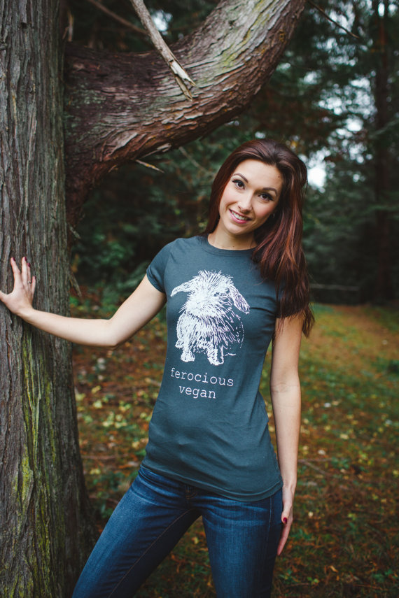 Ferocious vegan t shirt