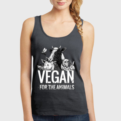 vegan for the animals t-shirt