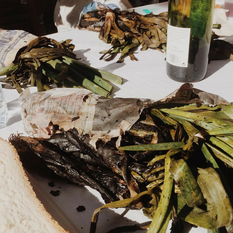 Calçotada street party in Barcelona