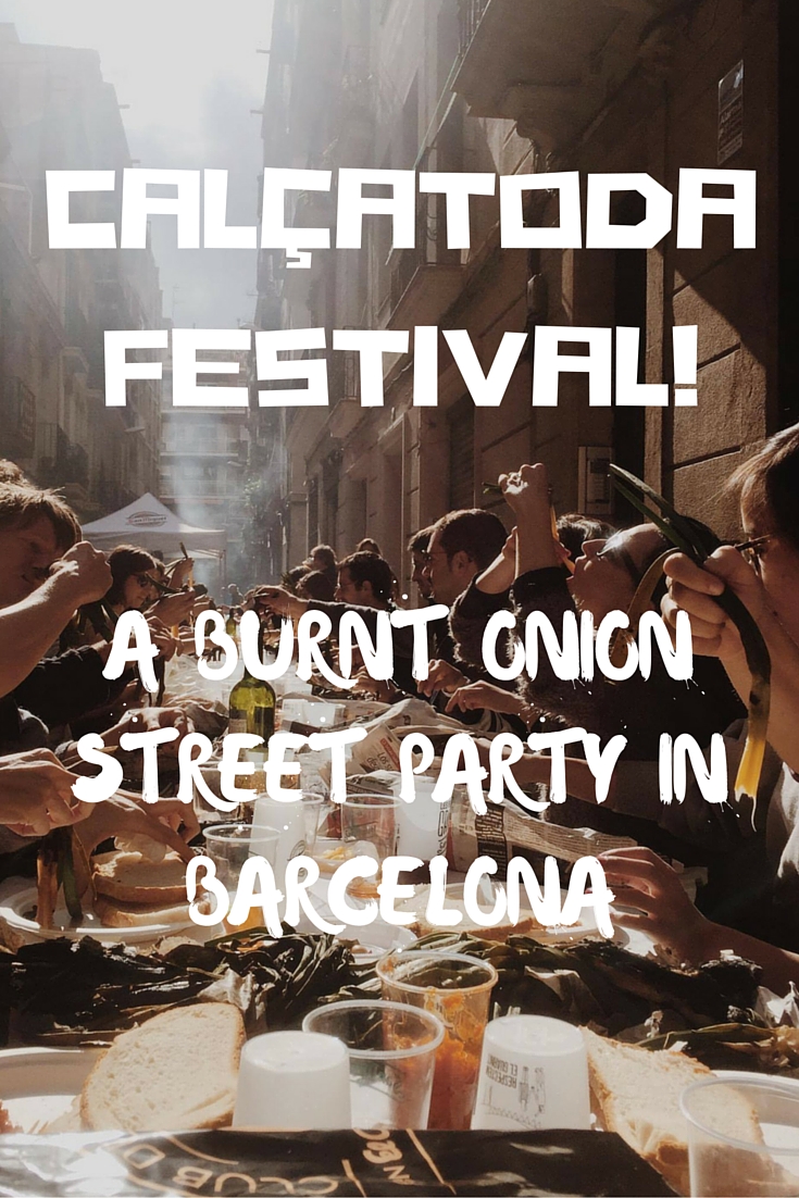 Calçotada street party in Barcelona